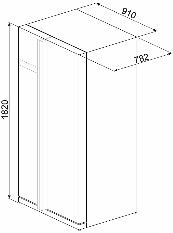 Фото Title Холодильник Smeg SBS63XE - 2 Фото Alt Холодильник Smeg SBS63XE - 2