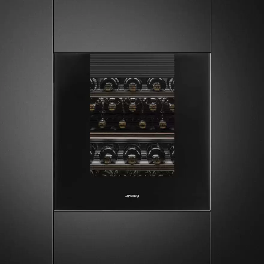 Фото Title Встраиваемый холодильный шкаф для вина Smeg CVI129B3 - 2 Фото Alt Встраиваемый холодильный шкаф для вина Smeg CVI129B3 - 2