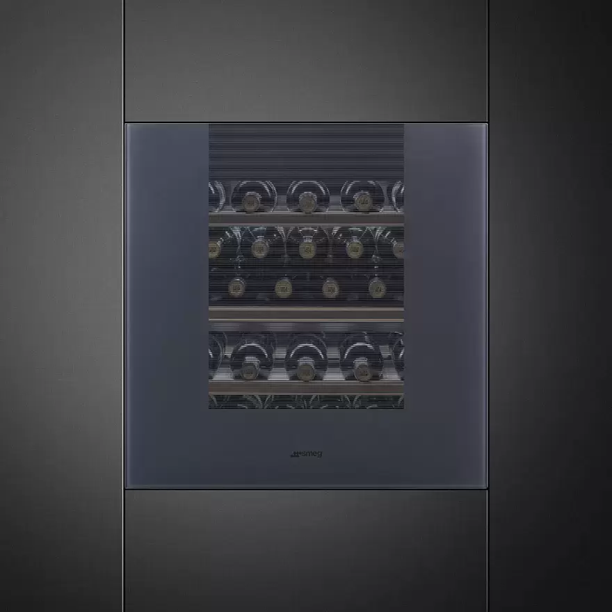 Фото Title Встраиваемый холодильный шкаф для вина Smeg CVI129G - 2 Фото Alt Встраиваемый холодильный шкаф для вина Smeg CVI129G - 2