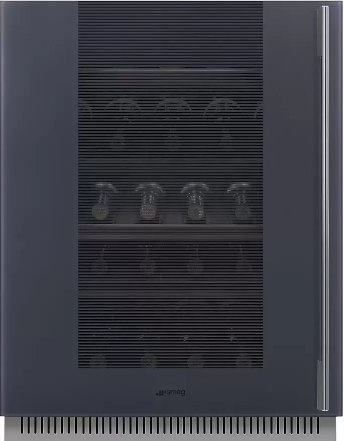 Фото Title Встраиваемый холодильный шкаф для вина Smeg CVI138LG - 2 Фото Alt Встраиваемый холодильный шкаф для вина Smeg CVI138LG - 2