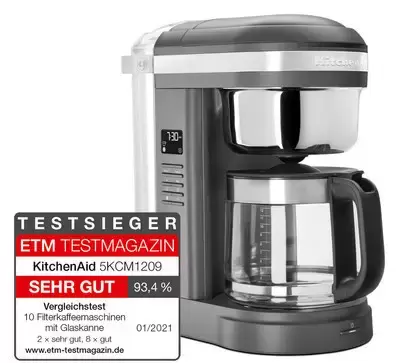 Фото Title Кофеварка KitchenAid 5KCM1209EDG - 3 Фото Alt Кофеварка KitchenAid 5KCM1209EDG - 3