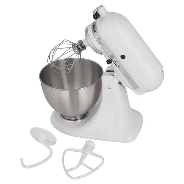 Фото Title Миксер KitchenAid 5K45SSEWH - 6 Фото Alt Миксер KitchenAid 5K45SSEWH - 6