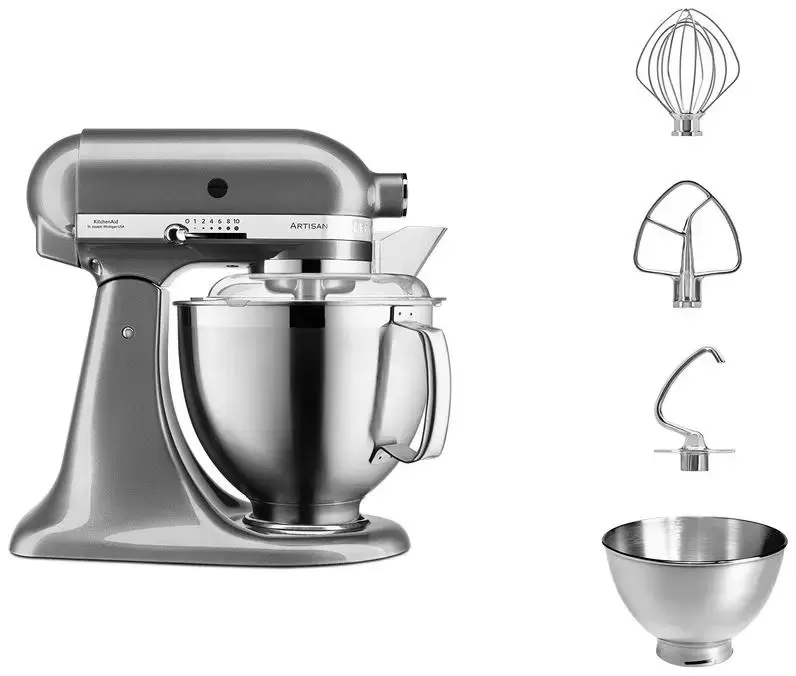 Фото Title Планетарный миксер KitchenAid 5KSM185PSEMS - 2 Фото Alt Планетарный миксер KitchenAid 5KSM185PSEMS - 2