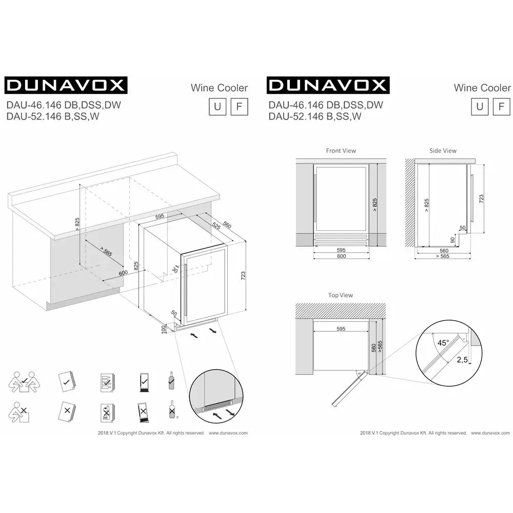 Фото Title Винный шкаф Dunavox DAUF-46.138B - 7 Фото Alt Винный шкаф Dunavox DAUF-46.138B - 7