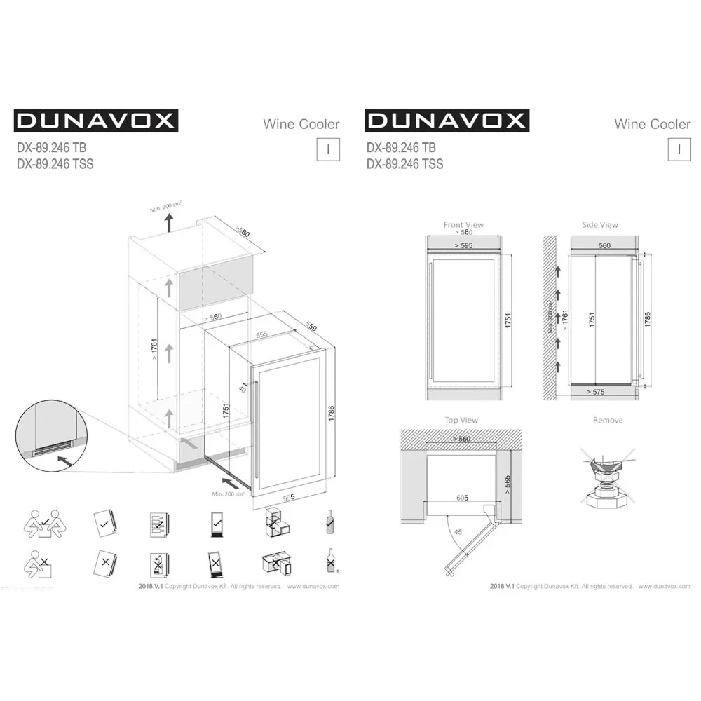 Фото Title Винный шкаф Dunavox DX-89.246TSS - 3 Фото Alt Винный шкаф Dunavox DX-89.246TSS - 3