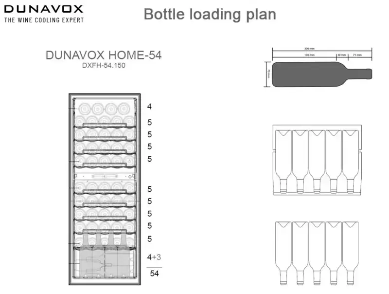 Фото Title Винный шкаф Dunavox DXFH-54.150 - 5 Фото Alt Винный шкаф Dunavox DXFH-54.150 - 5