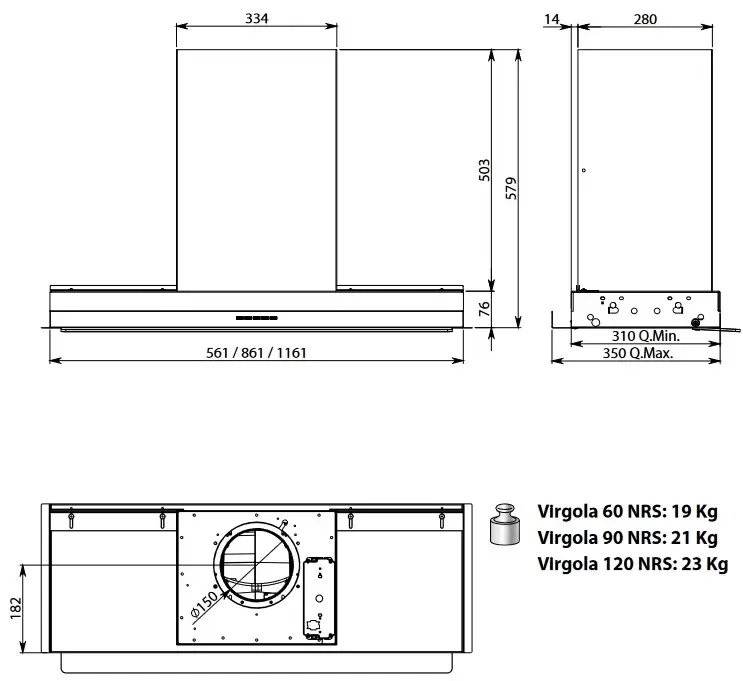 Фото Title Встраиваемая вытяжка Falmec VIRGOLA TOUCH NRS 90 - 2 Фото Alt Встраиваемая вытяжка Falmec VIRGOLA TOUCH NRS 90 - 2