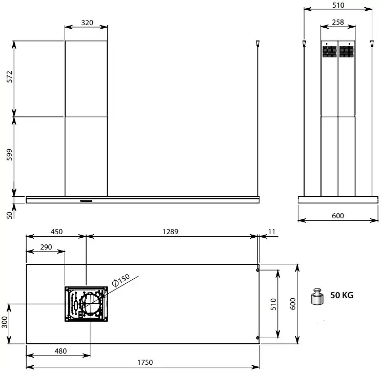 Фото Title Вытяжка FALMEC DESIGN LUMEN ISOLA STEEL 175 DX - 3 Фото Alt Вытяжка FALMEC DESIGN LUMEN ISOLA STEEL 175 DX - 3