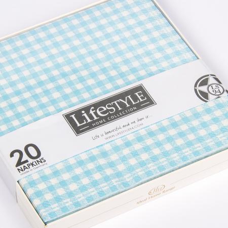 Lifestyle 120326 Салфетки бумажные, Ls94, голубые, 17*17 см. | Rustirka.RU - Интернет-магазин надежной бытовой техники в Москве