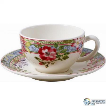 16432PTH01 Чашка и блюдце Gien (для чая), Многоцветие, 160 мл., 15,2 см. | Rustirka.RU - Интернет-магазин надежной бытовой техники в Москве