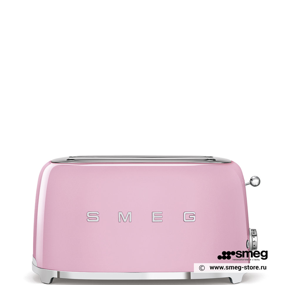 Тостер на 4 ломтика розовый SMEG TSF02PKEU | Rustirka.RU - Интернет-магазин надежной бытовой техники в Москве